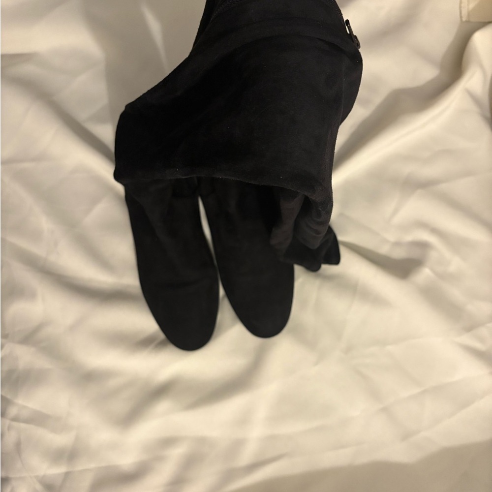 Valentino Black Suede Ankle Boots